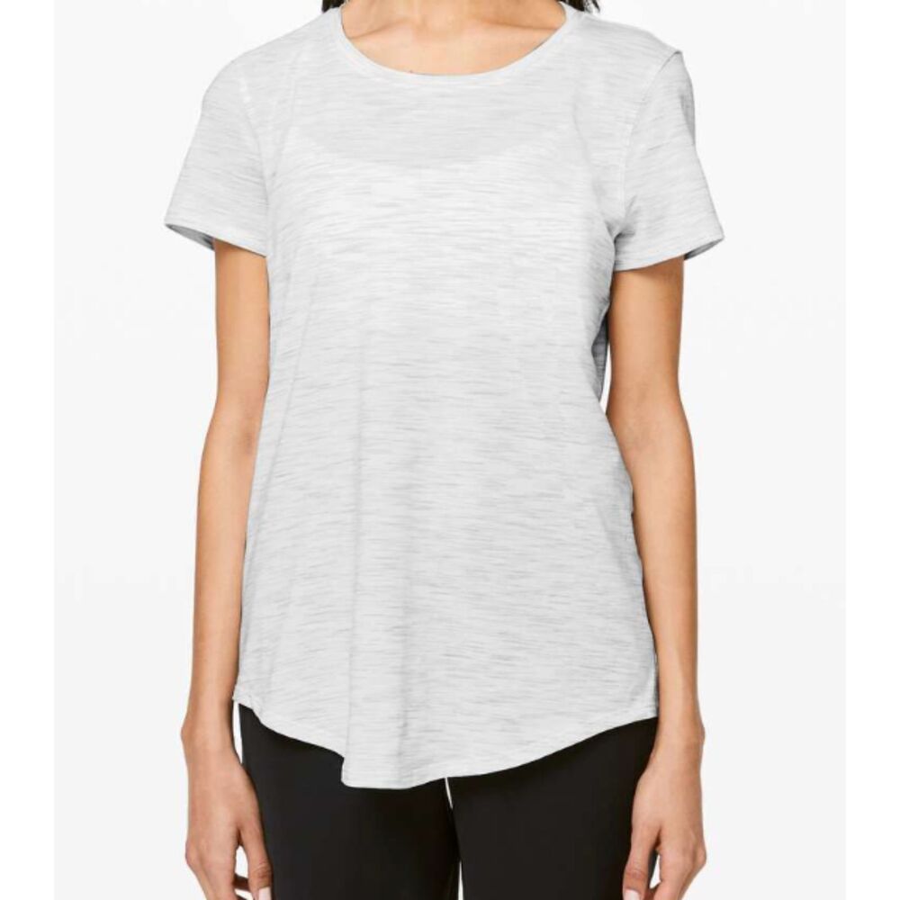 Lululemon Love Crew III 3 Space Dye Ice Grey Alpine White